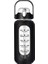 2024 Yeni 946ML/1656ML/1892ML Silikon Saman Kılıf ve Zaman Markalı Cam Şişe Ev Ofisi Gym Cam Su Şişesi Kapasite56OZ 10.4X10.4X29CMSiyah (Yurt Dışından) 1