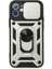 Newface iPhone 11 Kılıf Pars Lens Yüzüklü Silikon - Gümüş 1