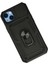 Newface iPhone 14 Plus Kılıf Pars Lens Yüzüklü Silikon - Siyah 3