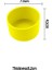 Daha Iyi Yaşam Için 1 Adet 7.5cm Yumuşak Silikon Dak Alt Kılıf Kılıf Koruyucu Manşon Için Cam Su Çayı Şişesi Anti Hasar Aksesuarları F Sarı (Yurt Dışından) 1