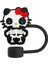 1-18PCS Hello Kitty Miniso Araba Termos Kupası 3040OZ CUP10MM Saman Toppers Yeniden Kullanılabilir Toz Geçirmez Saman Kapcolor17 (Yurt Dışından) 1