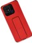 Newface Xiaomi Redmi 10C Kılıf Mega Standlı Silikon - Kırmızı 3