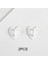 2/5pcs Sevimli Dıy Yapıştırıcı Telefon Cazibesi Metal Kalp Cep Telefonu Kılıfı Parmak Yüzüğü Telefon Zinciri Dekorasyon Kancaları 2 Adet Beyaz (Yurt Dışından) 1