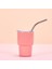 2oz Mini Spirits Cam Paslanmaz Çelik Saman Yalıtımlı Soğuk Kupa Taşınabilir Küçük Şarap Camı Toplama Partisi Kupa Saman Cupcapacity51-100MLPembe (Yurt Dışından) 1