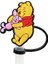 Sıcak Oyuncaklar Disney Pooh Bear Saman Kapak Kapağı Karikatür 10MM Içecek Saman Fişi Yeniden Kullanılabilir Sıçrama Kanıt Içme Kupası Saman Kapak Aksesuarları 6 (Yurt Dışından) 1