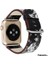Ally Apple Watch 7-8 41MM 6-5-4 40MM Gül Desenli Pu Deri Kordon Kayış 3-2-1 38MM- - EMY7427-2430 3
