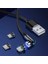 Floveme 540 Dönebilen Miknatisli USB Sarj Kablosu 3 Baslik(Iphone+Type-C+Micro 1m-( - EMY7473-5383 3