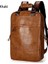 Vintage Su Geçirmez Sırt Çantası Erkekler Lüks Kolej Okul Çantaları Rahat Pu Deri Sırt Çantaları Retro Retro 15.6 Inç Dizüstü Bilgisayar Çantası Mencolor Için: Khaki/boyut: 27X10X43CM (Yurt Dışından) 1