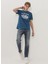 Erkek Austin Açık Gri Straight Fit Normal Bel Düz Paça Esnek Jean Pantolon 5