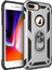 Newface iPhone 7 Plus Kılıf Sofya Yüzüklü Silikon Kapak - Gümüş 1