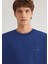 Bisiklet Yaka Mavi Basic Sweatshirt 0S10348-70722 6