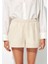 Keten Karışımlı Bej Şort 1410128-70039 7