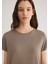 Lux Touch TENCEL TM Kahverengi Modal Tişört 1612693-83866 6