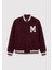 M İşlemeli Bordo Bomber Ceket 0110394-70434 7