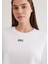 Mavi Logo Baskılı Beyaz Crop Tişört 1611585-620 6