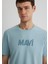 Mavi Logo Baskılı Mavi Tişört 066846-70838 6