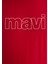 Mavi Logo Baskılı Kırmızı Tişört 065781-34535 7