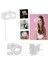 Beyaz Işıltılı Tutmalı Fotoğraf Çekimi Maskesi 18X29 cm (4767) - EMY5016-4458 1