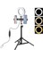 Puluz 70CM Çift Telefon Tutucu 6.2cm LED Işık Stand Youtubercanlı Yayın Selfie - EMY4668-8770 1