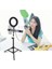 Puluz 70CM Çift Telefon Tutucu 6.2cm LED Işık Stand Youtubercanlı Yayın Selfie - EMY4668-8770 2