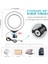 Puluz 70CM Çift Telefon Tutucu 6.2cm LED Işık Stand Youtubercanlı Yayın Selfie - EMY4668-8770 3