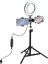 Puluz 70CM Çift Telefon Tutucu 6.2cm LED Işık Stand Youtubercanlı Yayın Selfie - EMY4668-8770 5