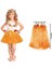 Hawaii Hula Eteği Turuncu Renk 40 cm (4767) - EMY9882-4006 1