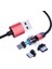 Ally 540 Dönebilen Miknatisli USB Sarj Kablosu 3 Baslik(Iphone+Type-C+Micro 1 Metre - EMY2758-9894 2