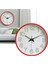 12 Inç Aydınlık Duvar Saati Minimalist Yuvarlak Kuvars Saat Yatak Odası Oturma Odası Dekorasyonu Kırmızı (Yurt Dışından) 5