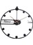 60CM Büyük Duvar Saatleri Sessiz Yuvarlak Minimalist Retro Stil Duvar Saatleri Dekoratif Modern Duvar Dekor Saati (Yurt Dışından) 4