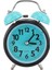 Açık Mavi Gece Aydınlatmalı Çalar Saat Çift Zil Çalar Saat Başucu Saati (Yurt Dışından) 1