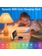 Dijital 180° Projeksiyonlu Çalar Saat Dinamik Rgb Işık Parlaklığı Ayarlanabilir Erteleme Çift Alarm Ayarı Usb Şarj Portu Yatak Odası Için Aynalı Saat 12h/24h (Yurt Dışından) 4