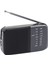 Taşınabilir Am Fm Kısa Dalga Radyo Küçük Retro Vintage Radyo Pil ile Çalışan Taşınabilir El Radyosu Ev Anteni Tarzı Siyah (Yurt Dışından) 1