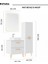 Patara Lavabo Dolabı 60 cm Mat Beyaz 2