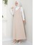 Nehir Örme Jile Elbise Bej HM2389 1