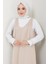 Nehir Örme Jile Elbise Bej HM2389 2