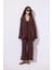 Müslin Geniş Kollu Kimono Acı Kahve 3