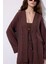 Müslin Geniş Kollu Kimono Acı Kahve 4