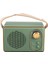 Retro Hoparlör Net Ses Taşınabilir Kablosuz Vintage Küçük Hoparlör Ev Seyahat Açık Hava Yeşil (Yurt Dışından) 1