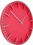 Duvar Saati Sessiz Tıklamayı Önler Kolay Okunur Yenilikçi Modern Yuvarlak Duvar Saati Ev Ofis Mutfak Yatak Odası 5686 Gümüş Kırmızı (37,7X3CM / 14,8x1,2in) (Yurt Dışından) 4