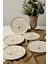 Taupe Bloom Nordıc Pasta Tabağı 22 cm 6 Adet 22529 3