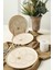 Taupe Bloom Nordıc Pasta Tabağı 22 cm 6 Adet 22529 4