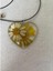 Kurutulmuş Çiçek Figürlü Kalp Kolye Deri Ipli Model 2 1