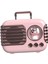 Sevimli Retro Bluetooth Hoparlör Mini Bagaj Mini Hoparlör Yaratıcı Vintage Sevimli Küçük Hoparlör Pembe (Yurt Dışından) 4