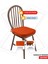 Standartfit Oval Sandalye Minderi Fermuarlı Yıkanabilir Kılıf Bağcıklı Su ve Yağ Itici 42X42X5 Kremit 2