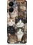 Xiaomi Redmi 13C Uyumlu Kedi Kalabalığında Kaos Desenli Silikon Kılıf 1