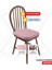 x permate Standartfit Oval Sandalye Minderi Fermuarlı Yıkanabilir Kılıf Bağcıklı Su ve Yağ Itici 42 x 42 x 5 Pembe 2