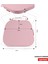 2'li Standartfit Oval Sandalye Minderi Fermuarlı Yıkanabilir Kılıf Bağcıklı Su ve Yağ Itici 42 x 42 x 5 Pembe 3