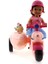 Cute Doll Mini Bebek ve Köpekli Pembe Motorsiklet 3
