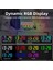 Dinamik Rgb Işıklı Dijital Çalar Saat Kısılabilir Parlaklık Ayarlanabilir Erteleme Fonksiyonu USB Şarj Portu Aynalı Saat 12H/24H Yatak Odası Ev Ofis Dekoru Duvara Monte (Yurt Dışından) 3